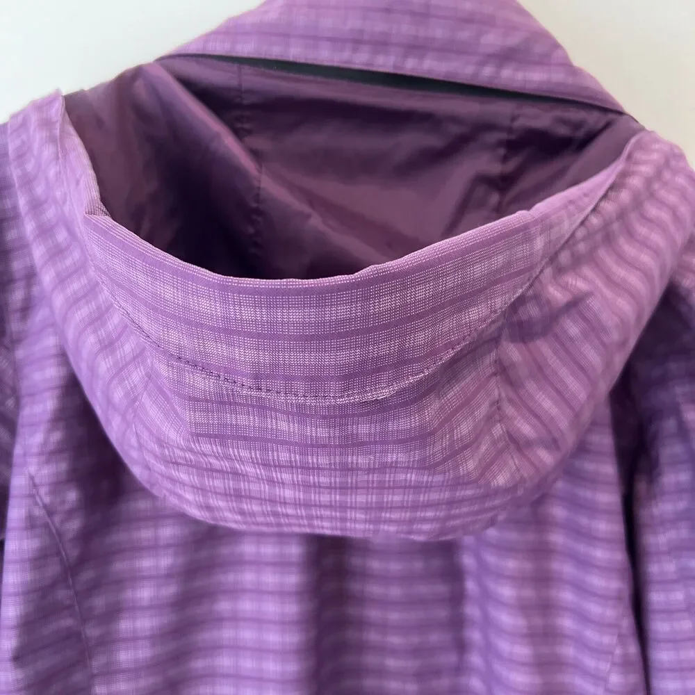 Tri Mountain Lightweight Jacket Women's Size Large Purple Gray Plaid EUC - Picture 8 of 11